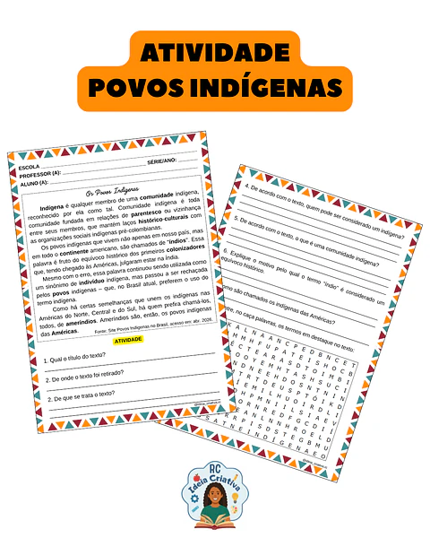 ATIVIDADE- POVOS INDÍGENAS