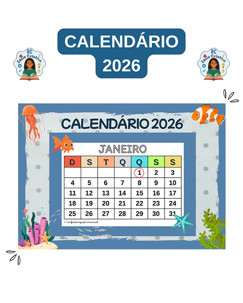 CALENDÁRIO 2026