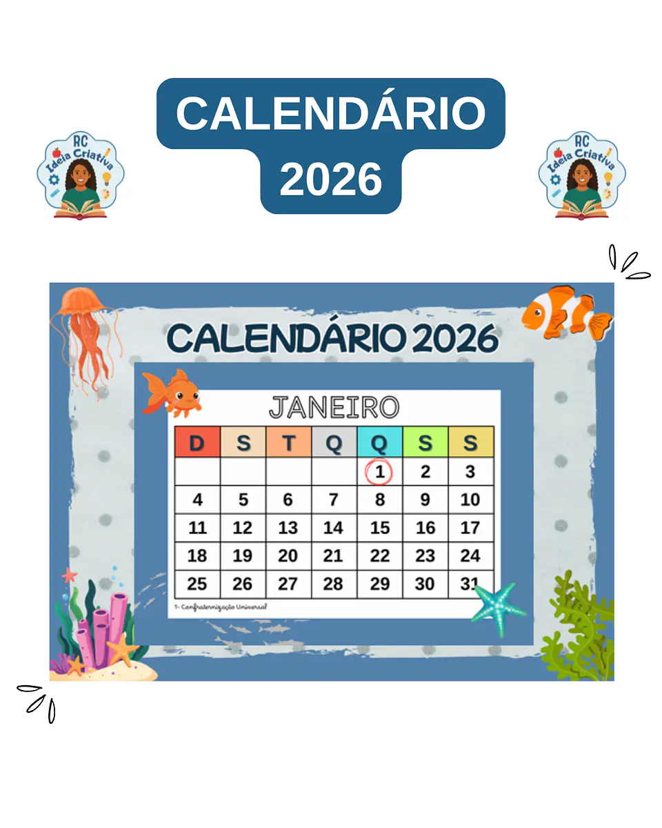 CALENDÁRIO 2026 1