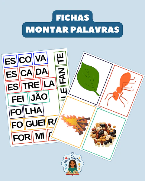 FICHAS- FORMAR PALAVRAS