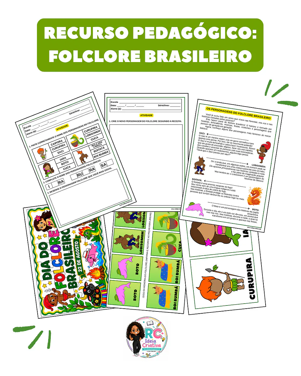 RECURSO PEDAGÓGICO- FOLCLORE BRASILEIRO 1