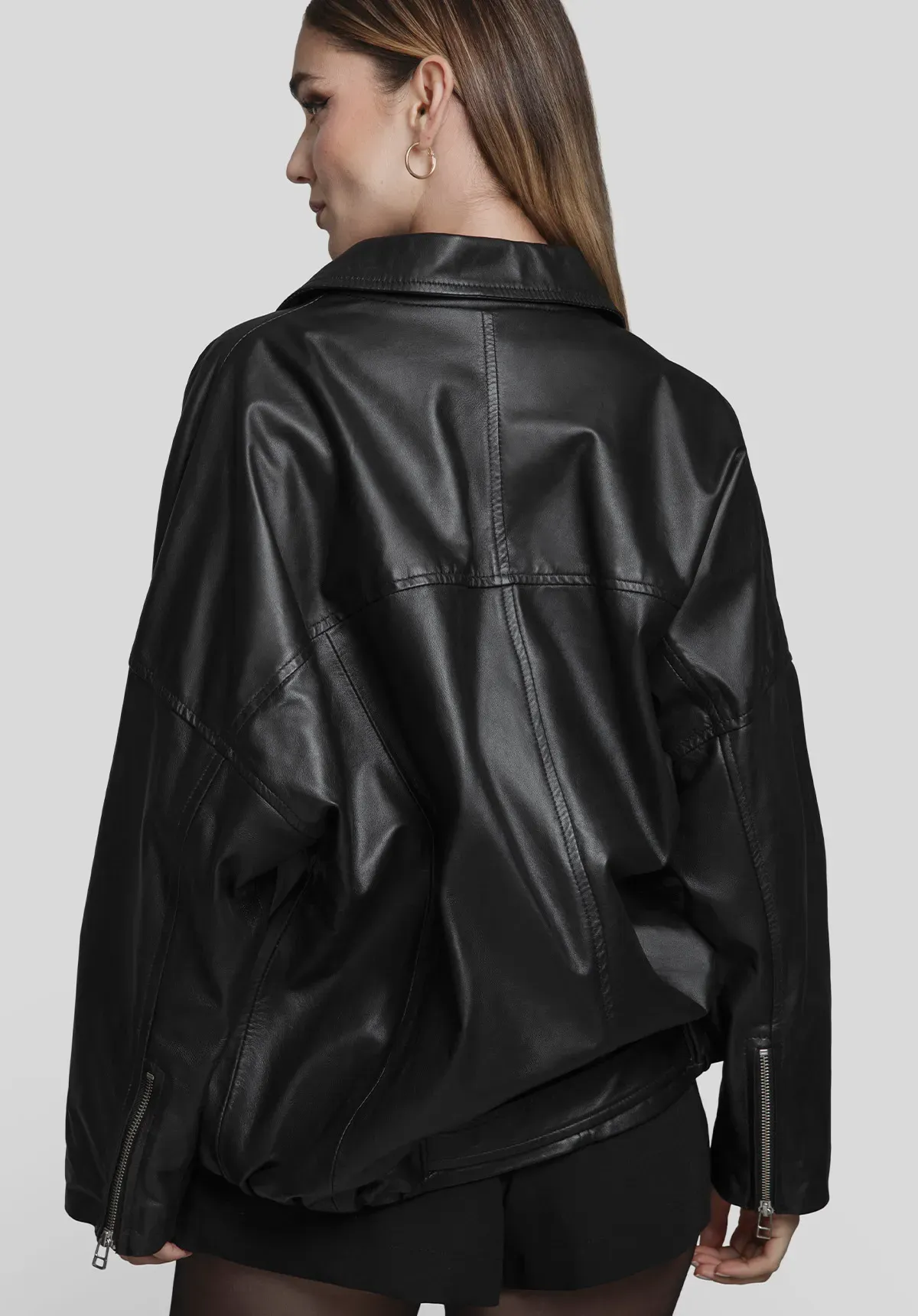 CASACA CUERO MUJER BOMBER 3