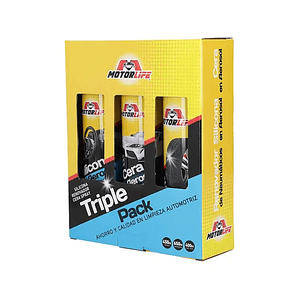 Tripack Silicona, Cera 450cc Mas Ren. De Neumáticos 650cc MOTORLIFE