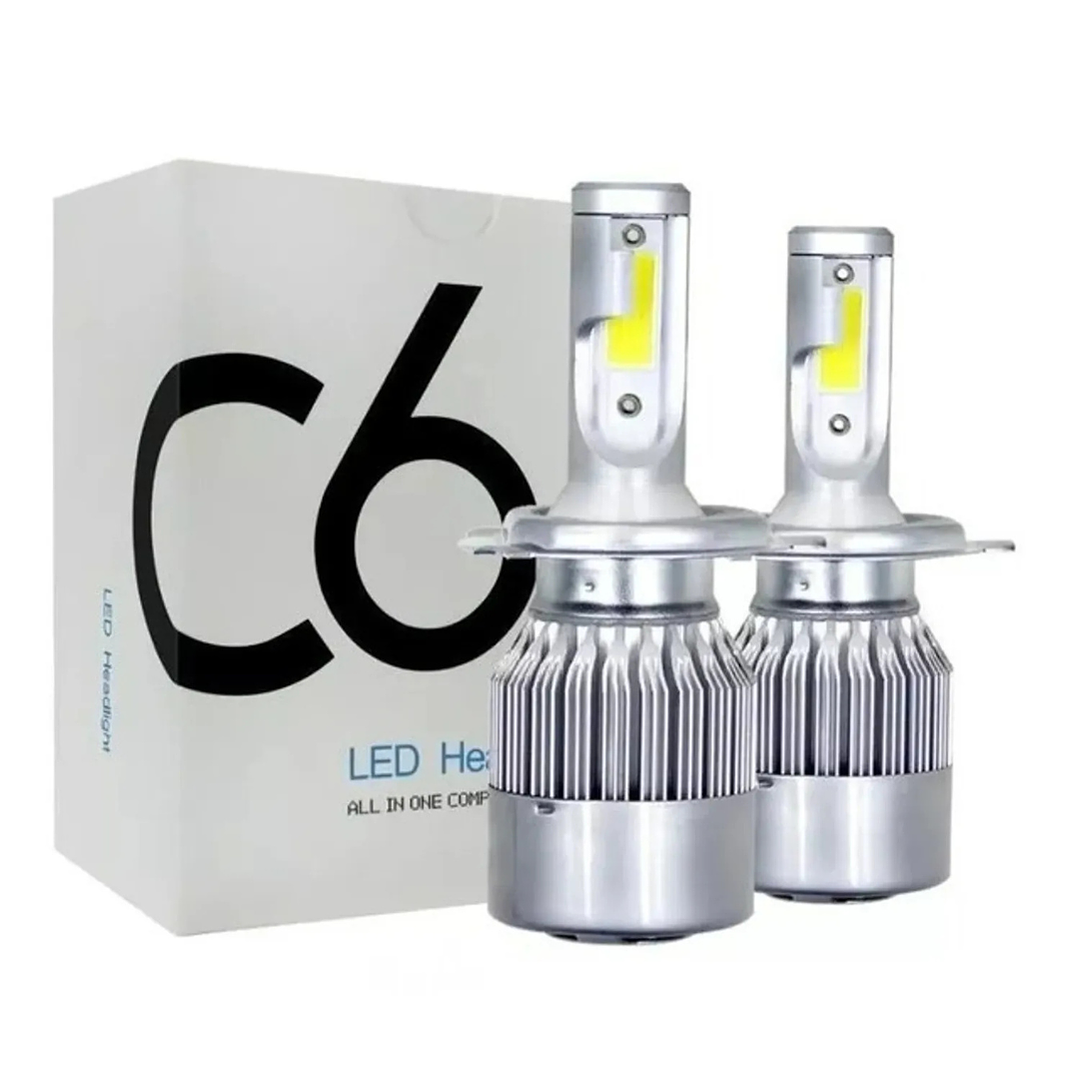 KIT AMPOLLETAS LED H4 P43 6000K 12V 30W 2PCS 3