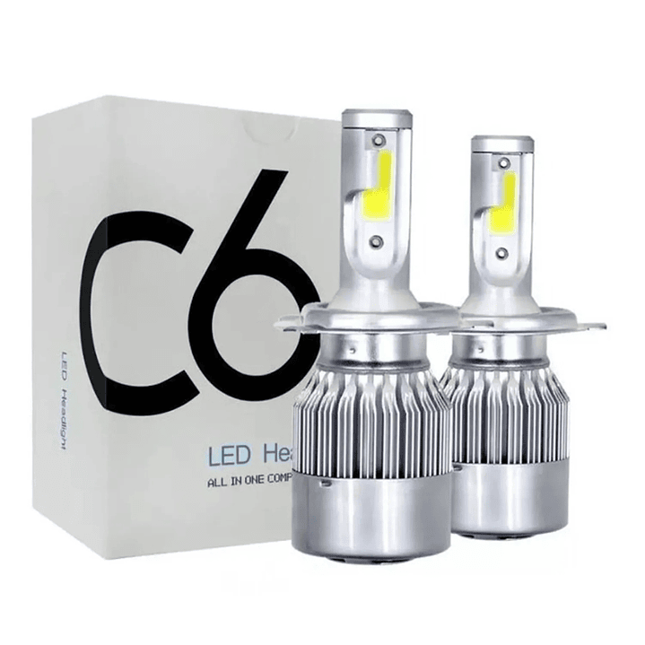 KIT AMPOLLETAS LED H4 P43 6000K 12V 30W 2PCS 3