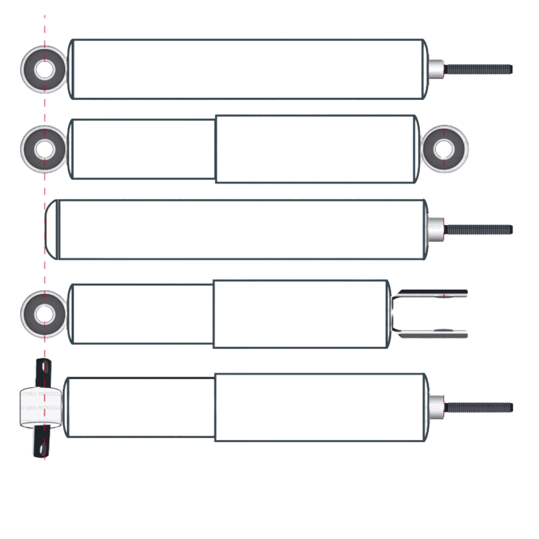 AMORTIGUADOR TRASERO MITSUBISHI L200 DERECHO / IZQUIERDO GAS STP 4