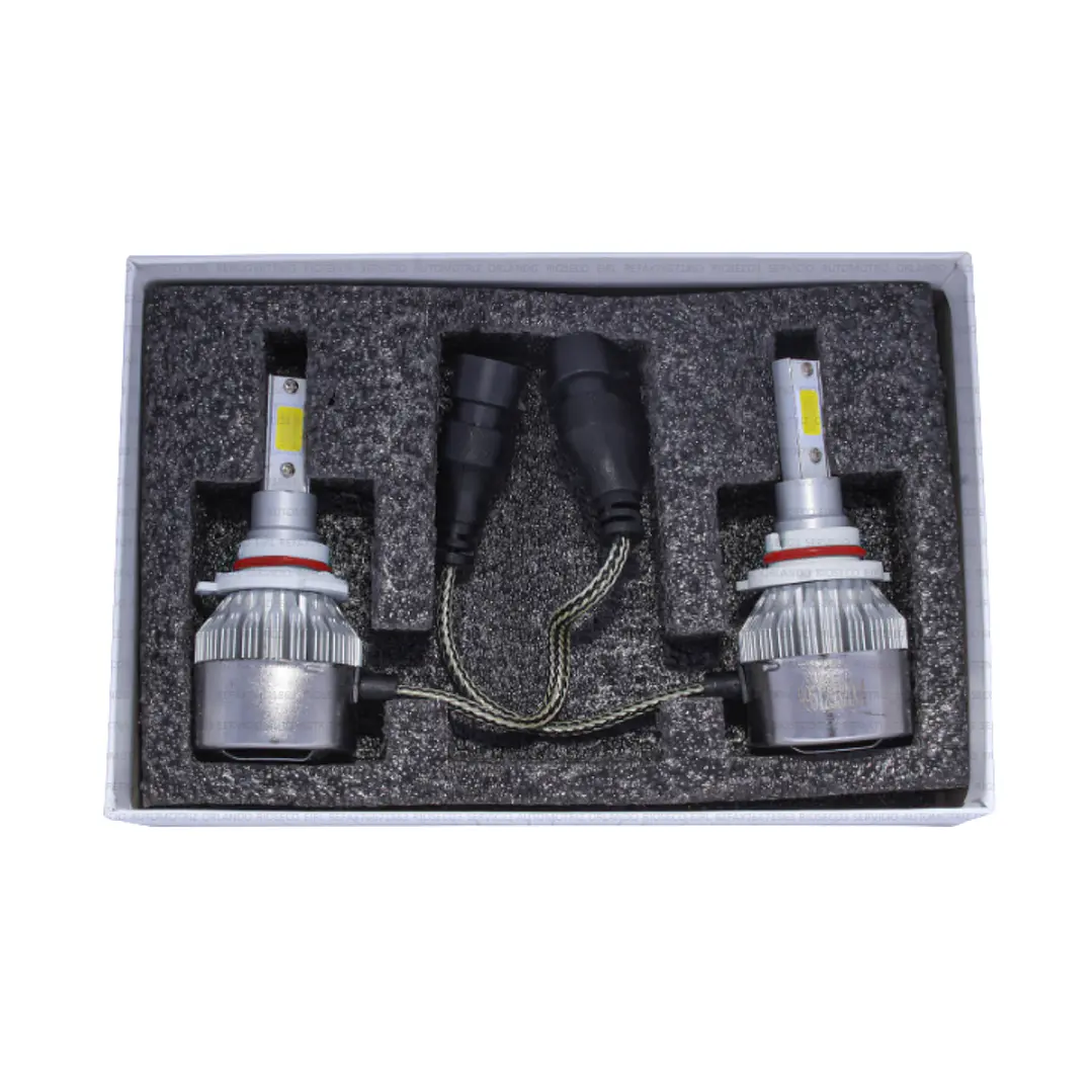 KIT AMPOLLETAS LED 9005 HB3 6000K-12V-30W 2PCS 4