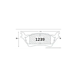 PASTILLAS.FRENO.FORD F-150 2012-- TRAS..P1239