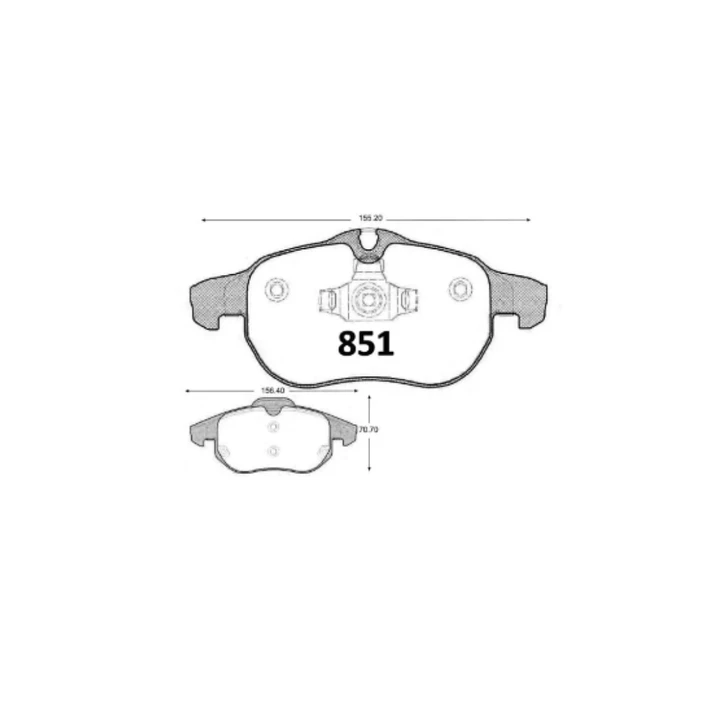 PASTILLAS .FRENO OPEL VECTRA 1.8/2.0 D 0P0851 2