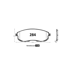 PASTILLAS FRENO  NISSN-SAMSUNG-SUZUKI COD 284