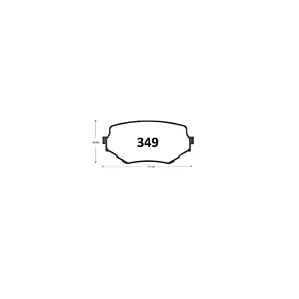 PASTILLAS FRENO SUZUKI NOMADE D P0349