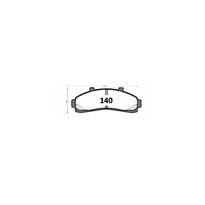 PASTILLAS FRENO FORD RANGER HERITAGE COD 140 P0140