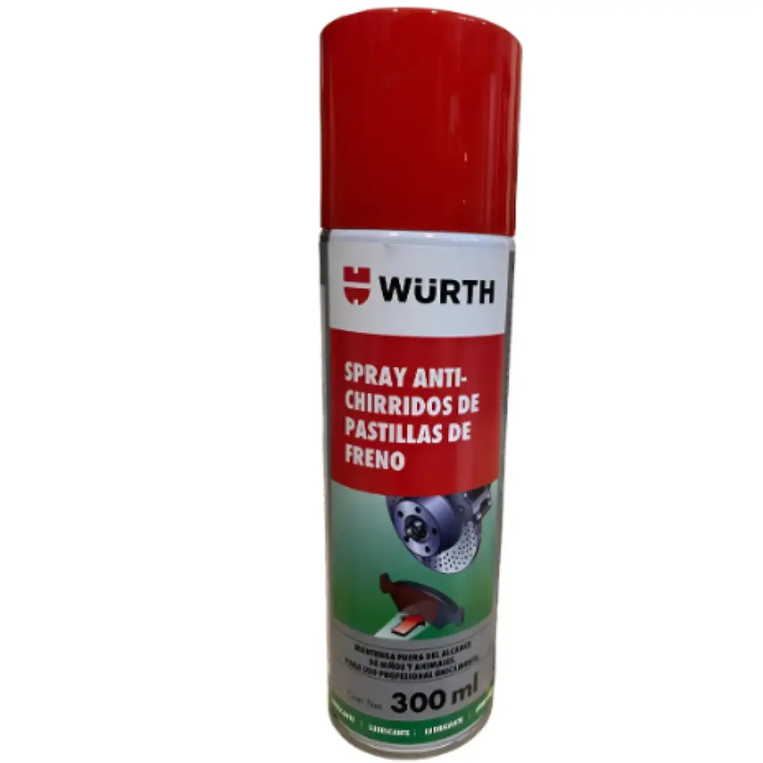 ANTI CHIRRIDOS P/PASTILLAS FRENOS 300ML WURTH 1