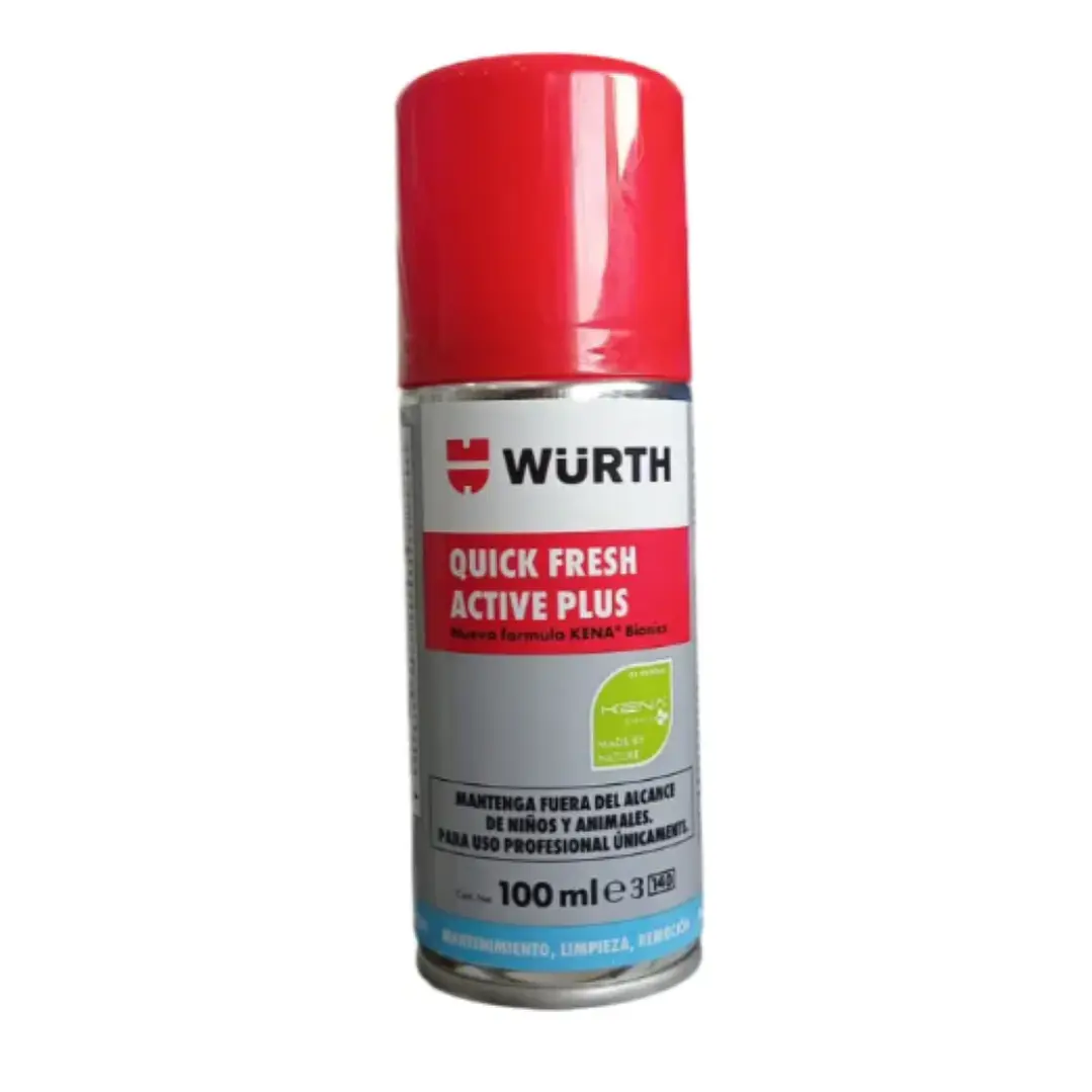 LIMPIADOR DE AIRE ACONDICIONADO QUICK FRESH ACTIVE PLUS WURTH 100 ML 1