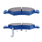 JUEGO PASTILLA  FRENO CHV PRISMA 1400 A14XE LKJ 17/19 DELS STP CERAMICA P1333 - Miniatura 3
