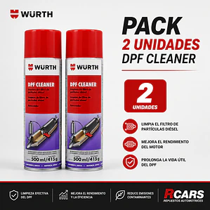 PACK 2 LIMPIADOR DE FILTRO DPF 500ML WURTH