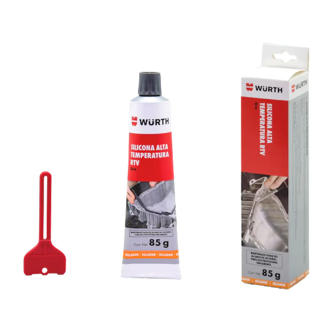 SILICONA ALTA TEMPERATURA NEGRA 85 GR WURTH 1