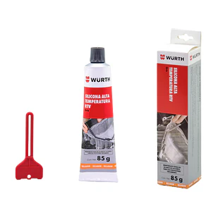 SILICONA ALTA TEMPERATURA NEGRA 85 GR WURTH