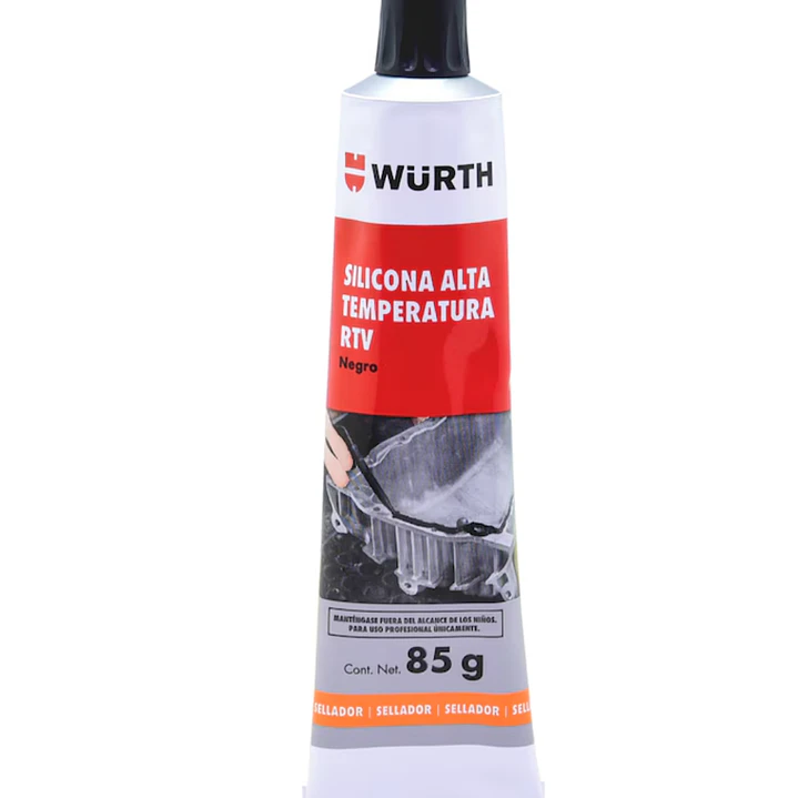 SILICONA ALTA TEMPERATURA NEGRA 85 GR WURTH 2