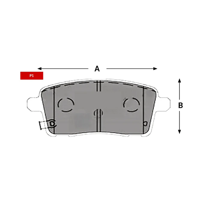 PASTILLA FRENO TRASERA SWM G05 PRO 1.5 2.0 23> P1811 2
