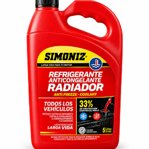 Refrigerante Rojo Simoniz 1 Galón Anticongelante