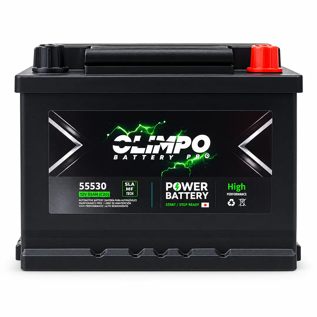 BATERIA DE 55AH OLIMPO 55530 CCA 340 (- +) 1