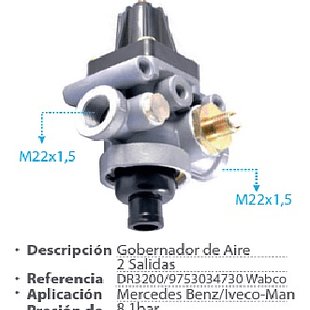 GOBERNADOR AIRE 2 VIAS 