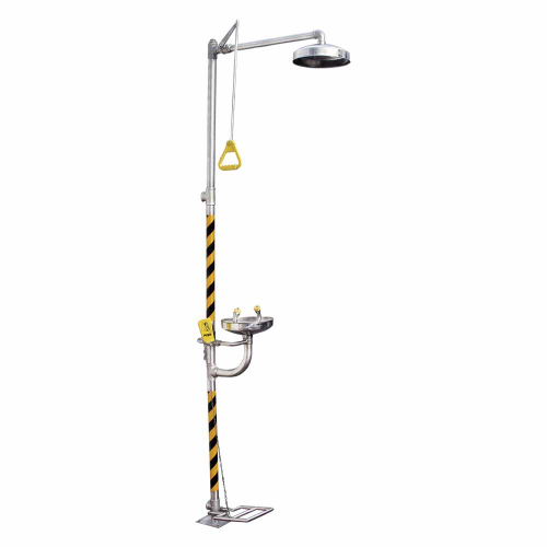 DUCHA LAVA OJOS INOX 316 CON PEDAL (BD-550A) 1