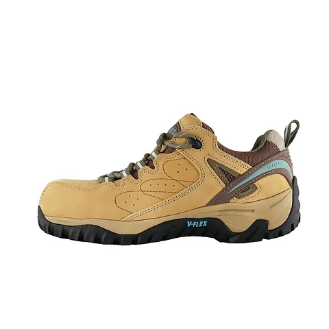 ZAPATO DE SEGURIDAD V-FLEX V2 MUJER CELESTE /CAFE