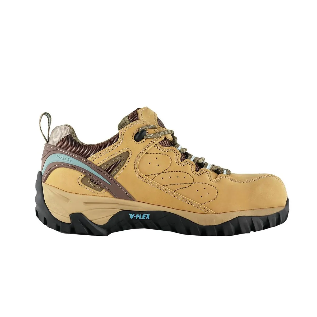 ZAPATO DE SEGURIDAD V-FLEX V2 MUJER CELESTE /CAFE 3