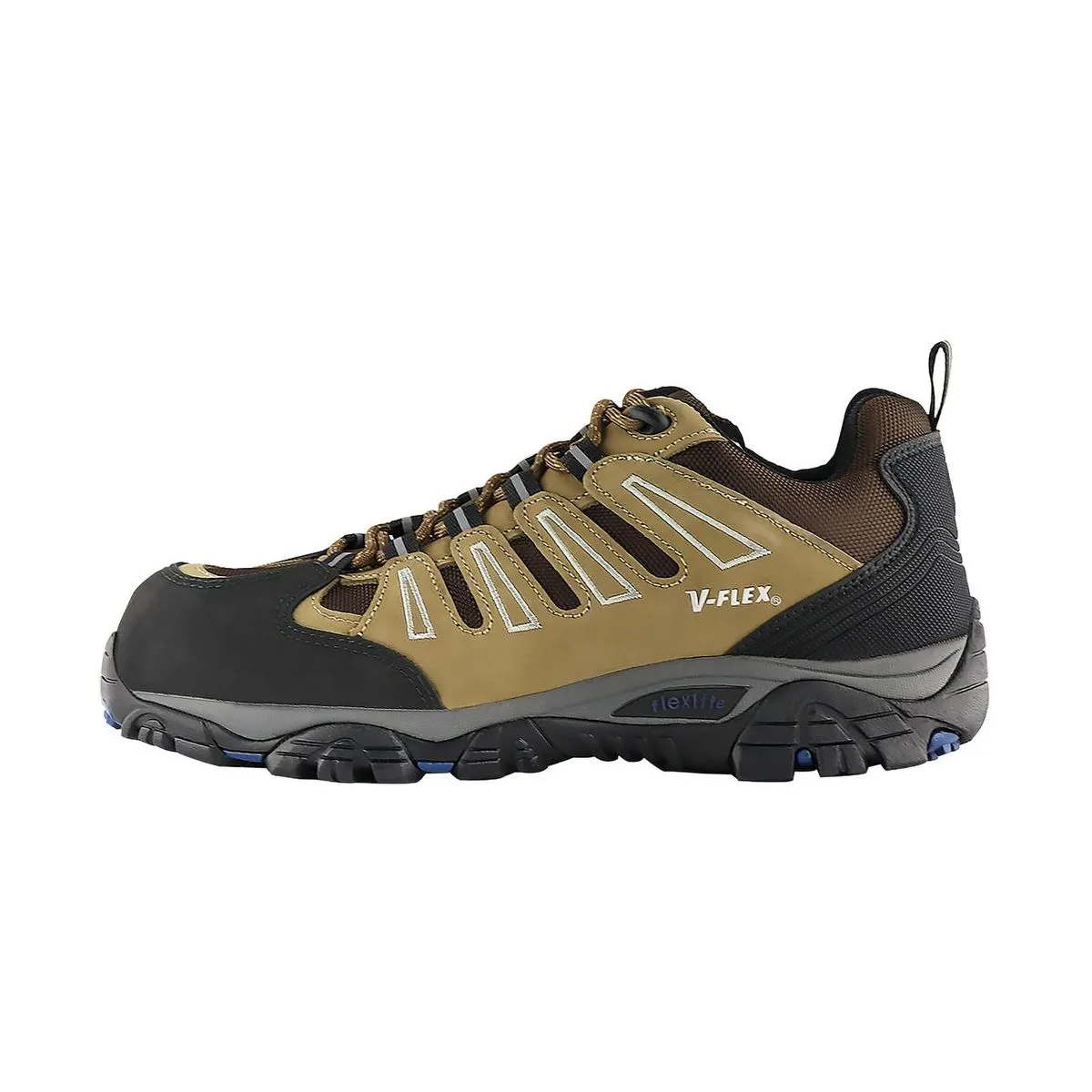 ZAPATO DE SEGURIDAD V-FLEX V31 CAFE/NEGRO 1