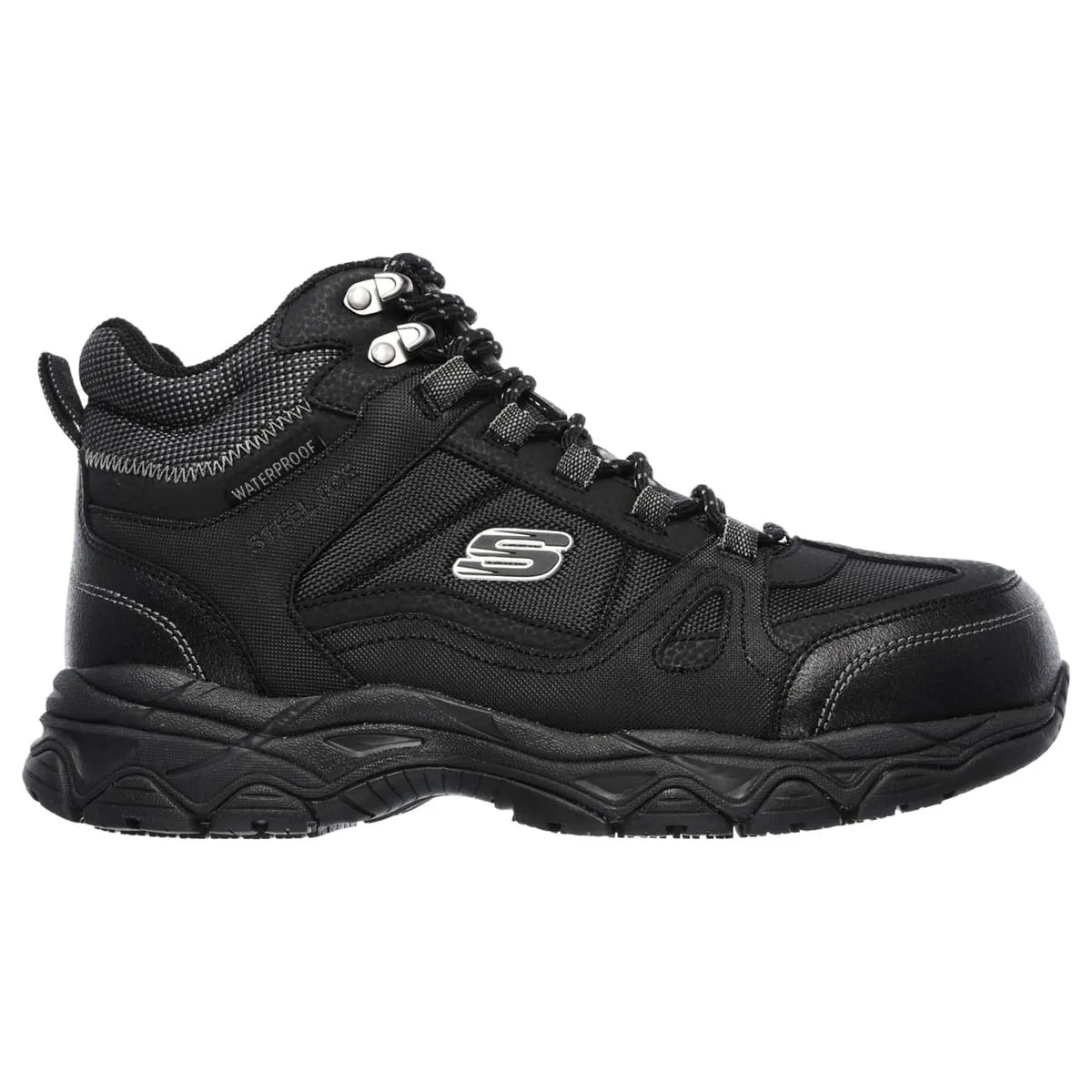 Botín De Seguridad Skechers Ledom Negro 1
