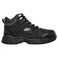 Botín De Seguridad Skechers Ledom Negro - Miniatura 1