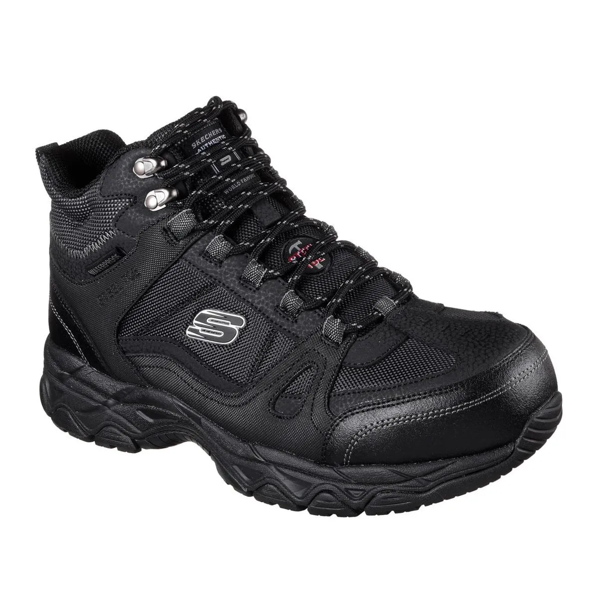 Botín De Seguridad Skechers Ledom Negro 2