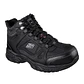 Botín De Seguridad Skechers Ledom Negro - Miniatura 2