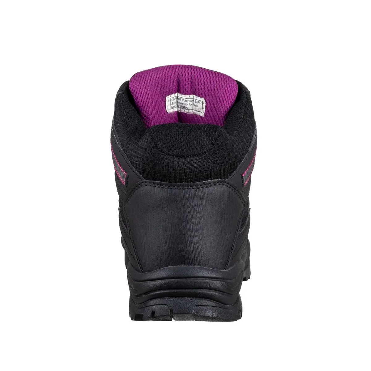 Botín De Seguridad Skechers Pomeria Negro/Morado Mujer 3
