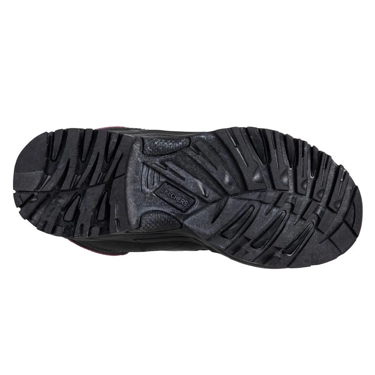 Botín De Seguridad Skechers Pomeria Negro/Morado Mujer 4