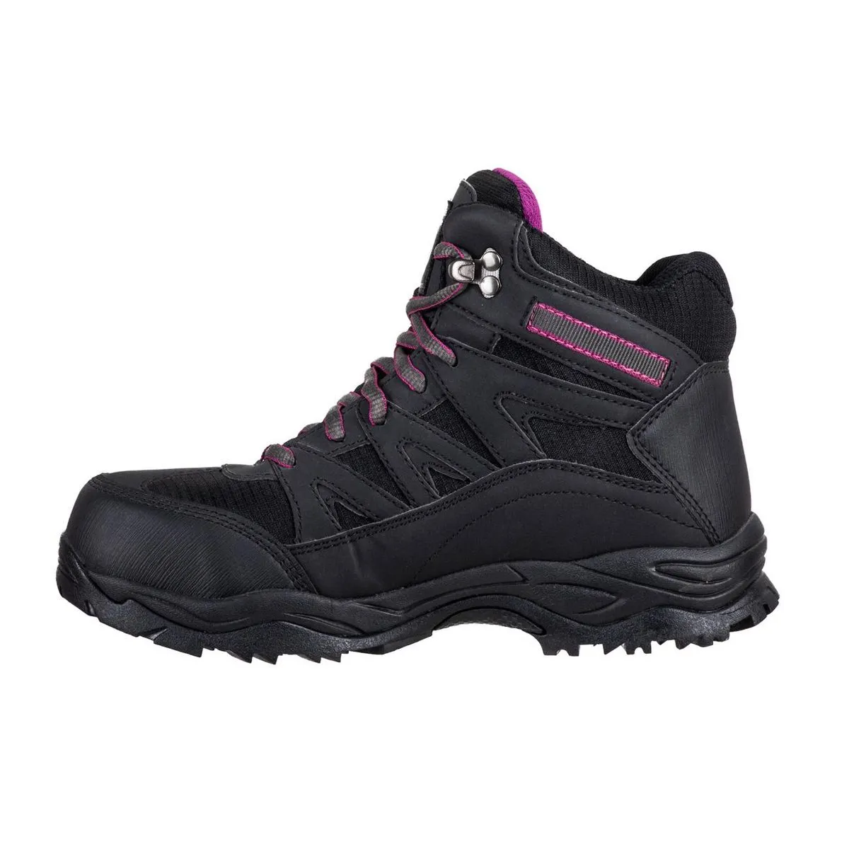 Botín De Seguridad Skechers Pomeria Negro/Morado Mujer 1