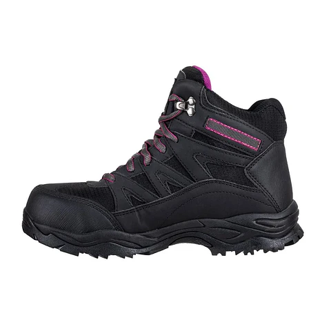 Botín De Seguridad Skechers Pomeria Negro/Morado Mujer