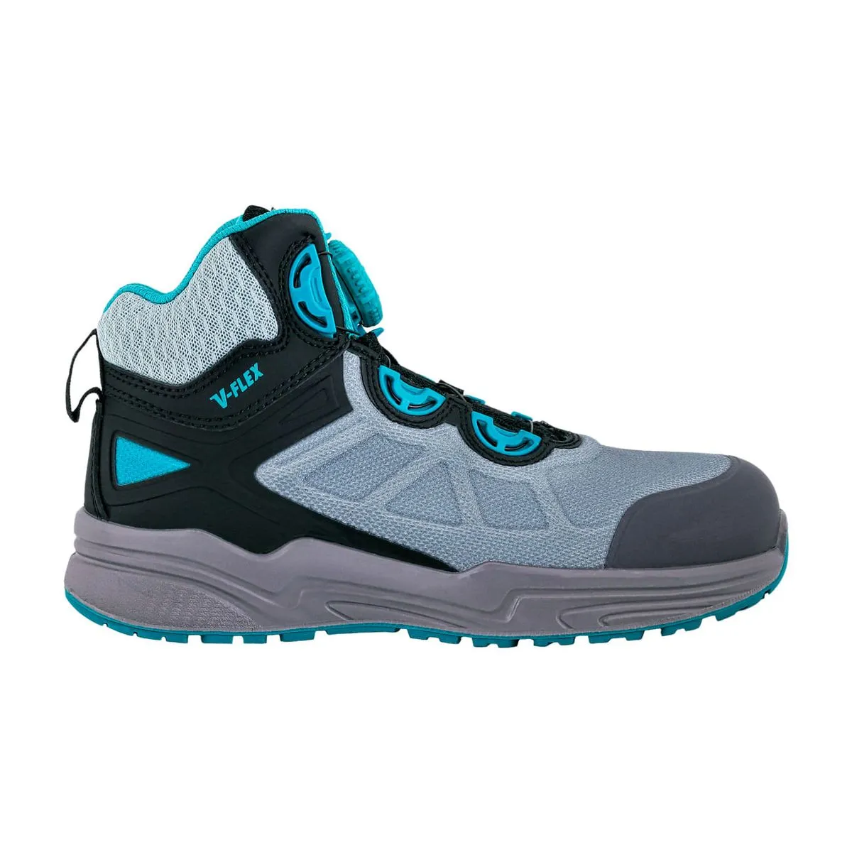 Botín De Seguridad V-Flex V99 Thinsulate® Boa Gris/Calipso Mujer 2