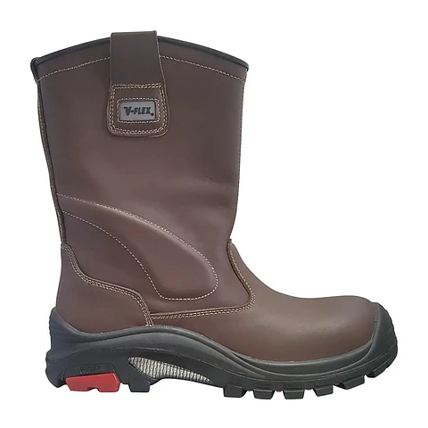 Bota De Seguridad V-Flex V301 Soldador Anticlavo Café