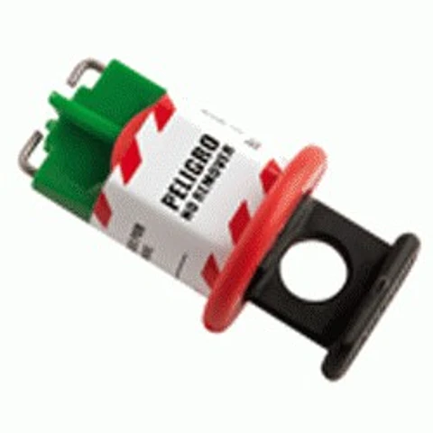 Bloqueo de Breaker Eléctrico Verde de 11 mm