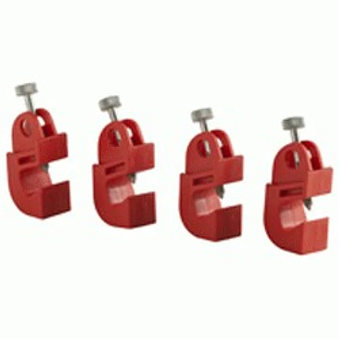 Kit Bloqueos de Breaker Eléctrico con Tuerca Ajustable (4 Unidades)