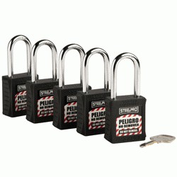 KIT DE 5 CANDADOS MK STEELPRO X10 4