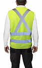 CHALECO REFLECTIVO AMARILLO 4 CINTAS CERTIFICADO CLASE II EN20471 - Miniatura 2