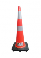 CONO SEÑALIZACION 36'' C/DOBLE CINTA ANTI VIENTO 1
