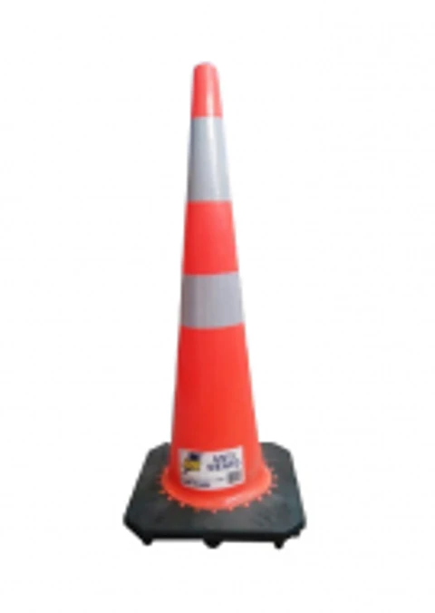 CONO SEÑALIZACION 36'' C/DOBLE CINTA ANTI VIENTO