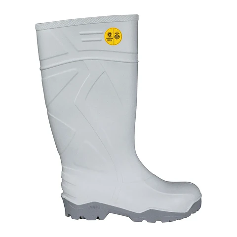 Bota De Seguridad V-Flex 943 PVC con punta de acero Blanca
