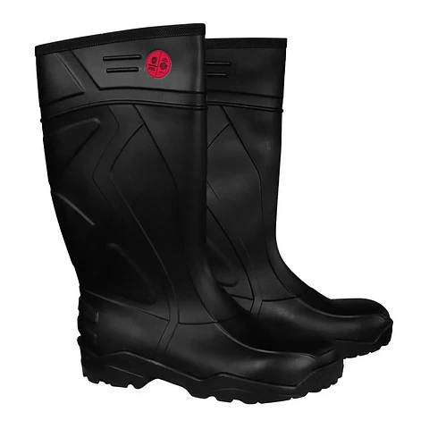 Bota De Seguridad V-Flex 940 PVC con punta y plantilla de acero Negra