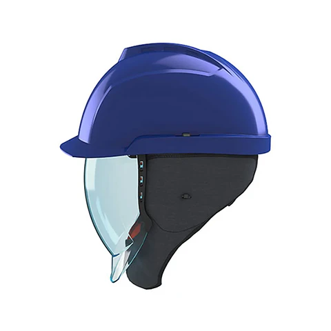 Casco MSA V-Gard 950 Azul c/ Visor 4Ka